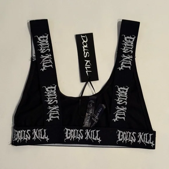 Dolls Kill Black Bralette - Picture 2 of 5